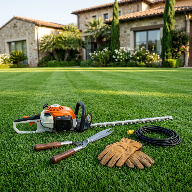 Outils de jardinage professionnels Stihl et Honda